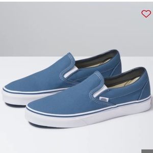 Blue woman’s Slip on vans